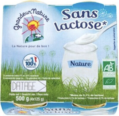 Spécialité laitiière Nature Sans lactose - Product - fr