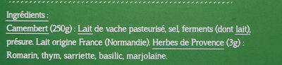 Camembert au four - Ingredients - fr
