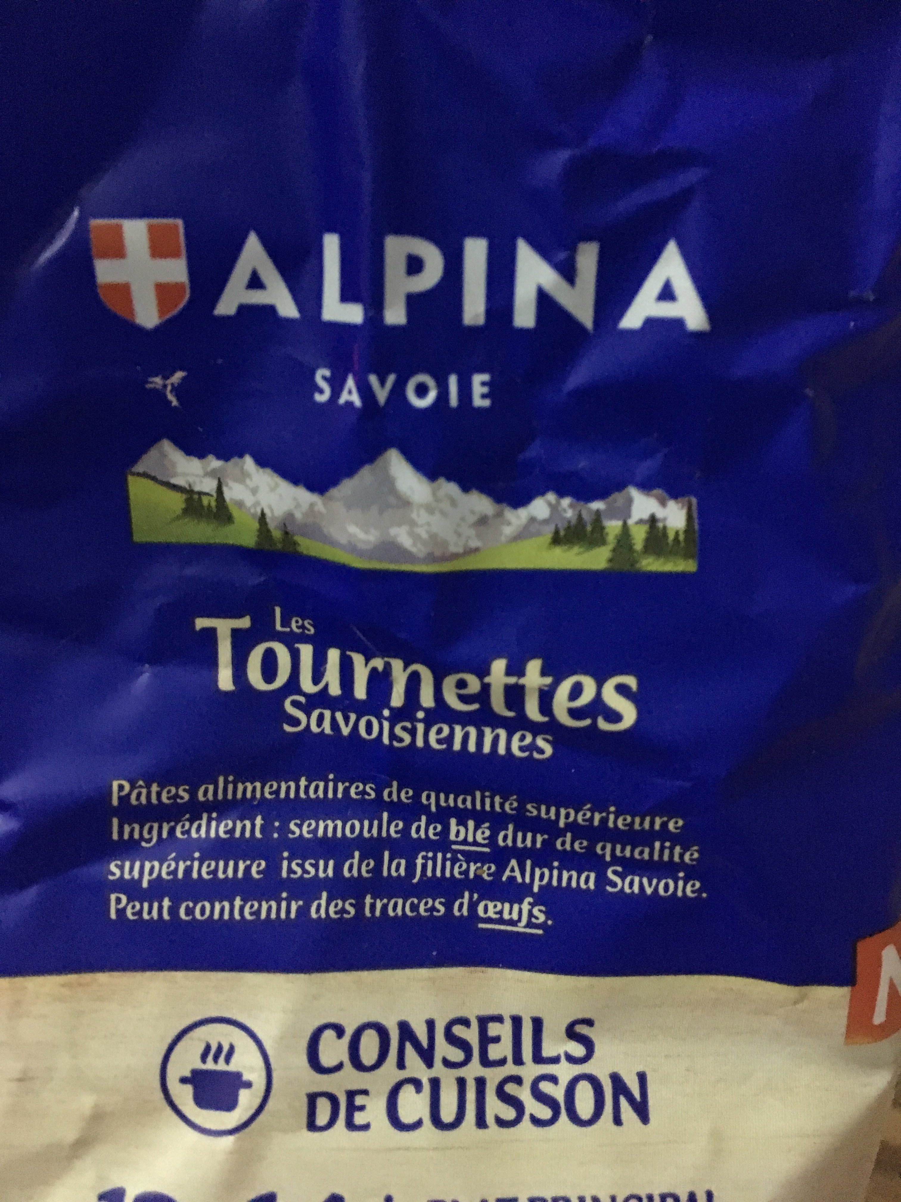 Tournettes savoisiennes - Ingredients - fr