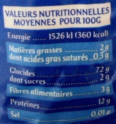 Les Frisettes Savoisiennes - Nutrition facts - fr