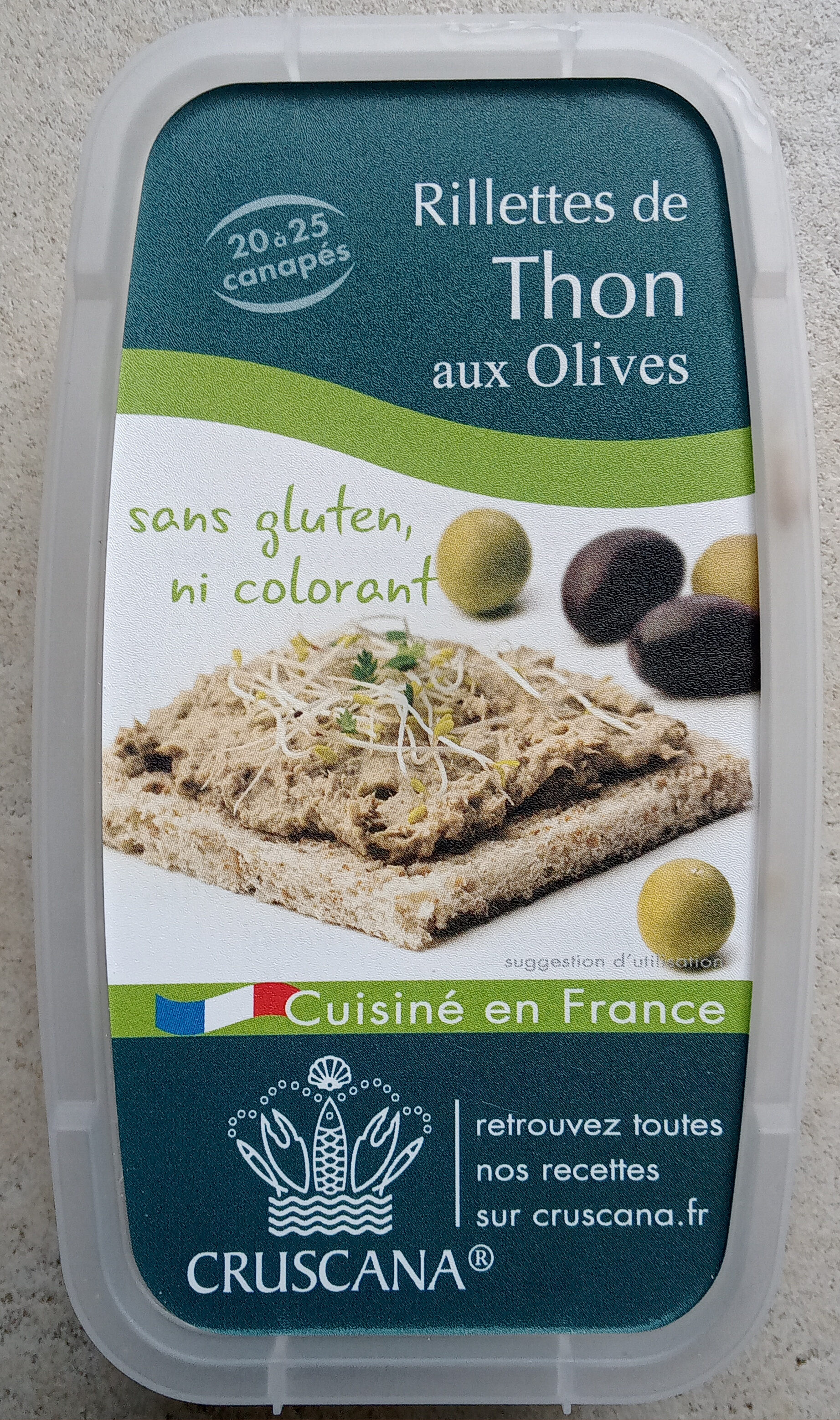 Rillettes de thon aux olives - Produit