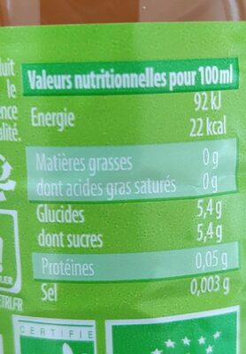 Les Minis Bio Multi-Fruits - Voedingswaarden - fr