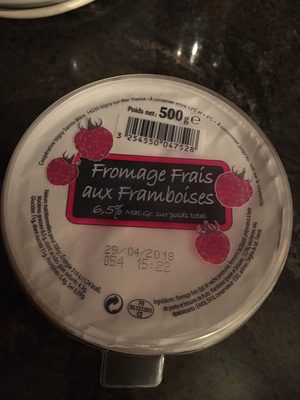 Fromage frais aux framboises - Produit