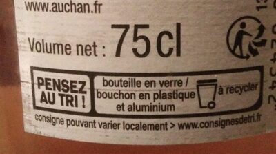 Vinaigre de cidre 5% acidité - Recycling instructions and/or packaging information - fr