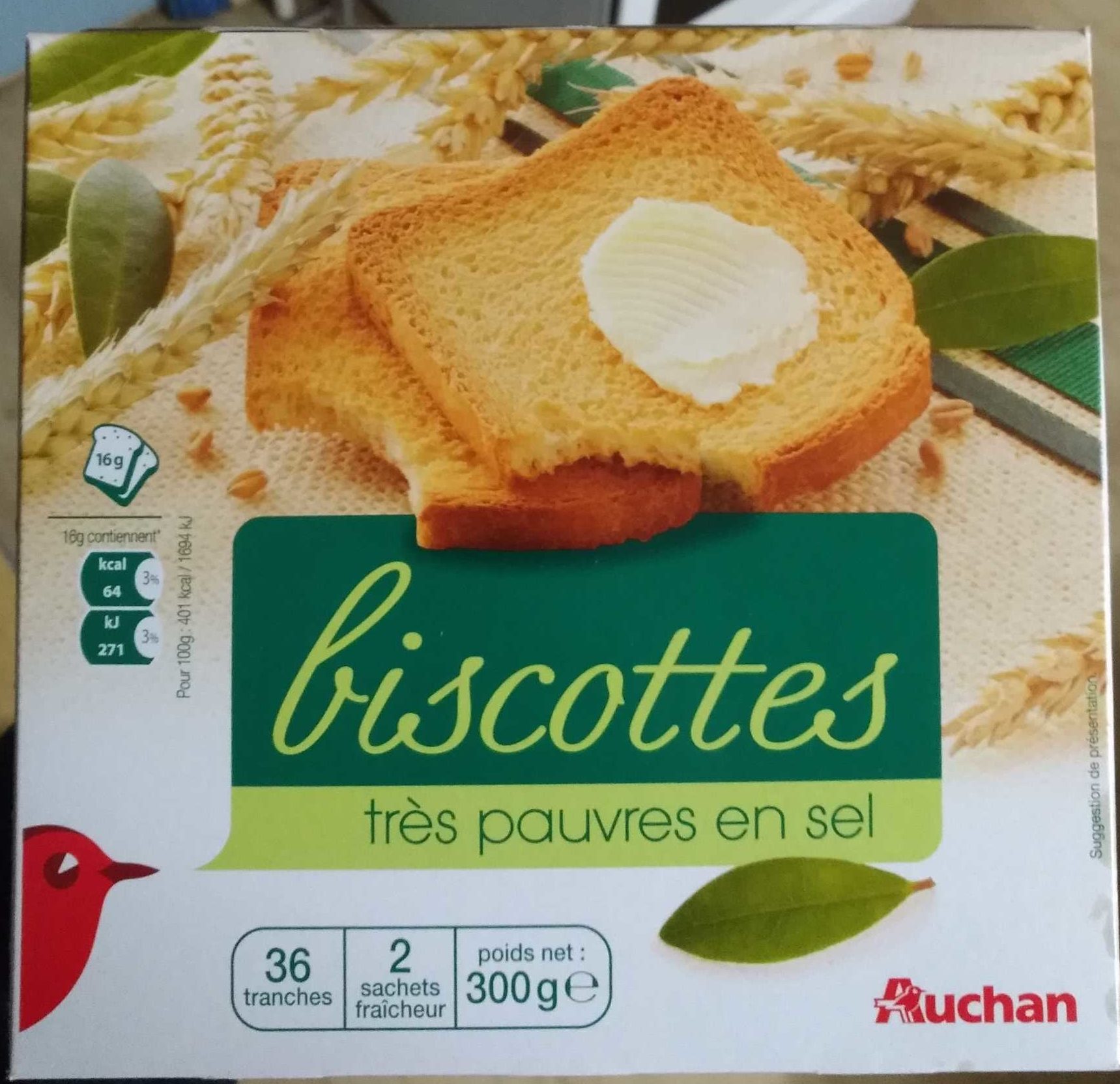 Biscottes très pauvres en sel - نتاج - fr