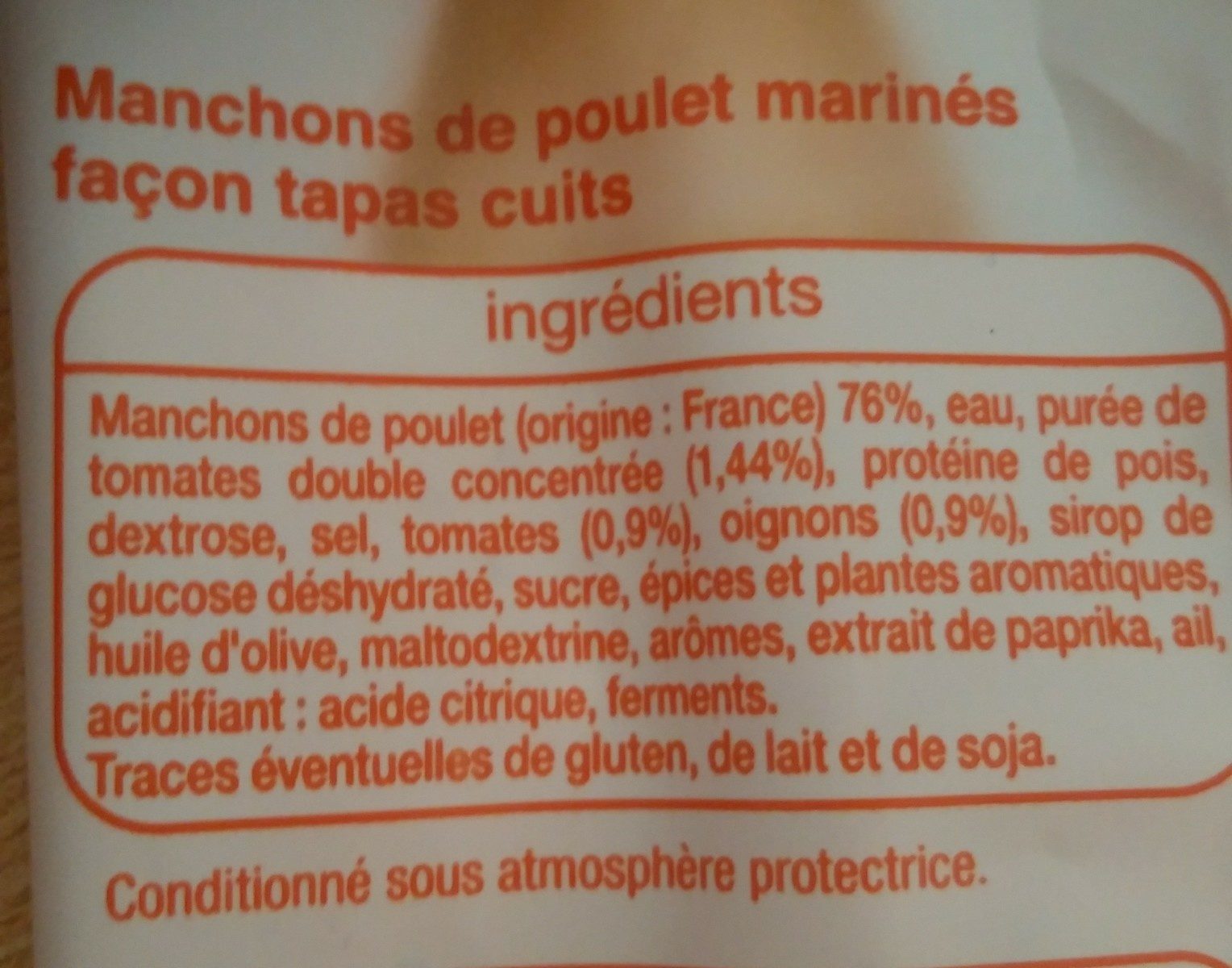 Grignottes de Poulet Tex Mex - Ingredients - fr