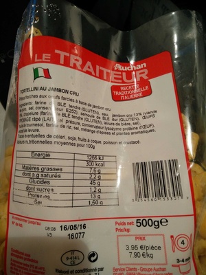 Tortellini au jambon cru - Prodotto - fr