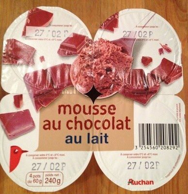 Mousse au Chocolat au Lait - Product - fr