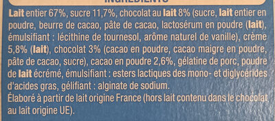 Mousse au chocolat - Sastojci - fr