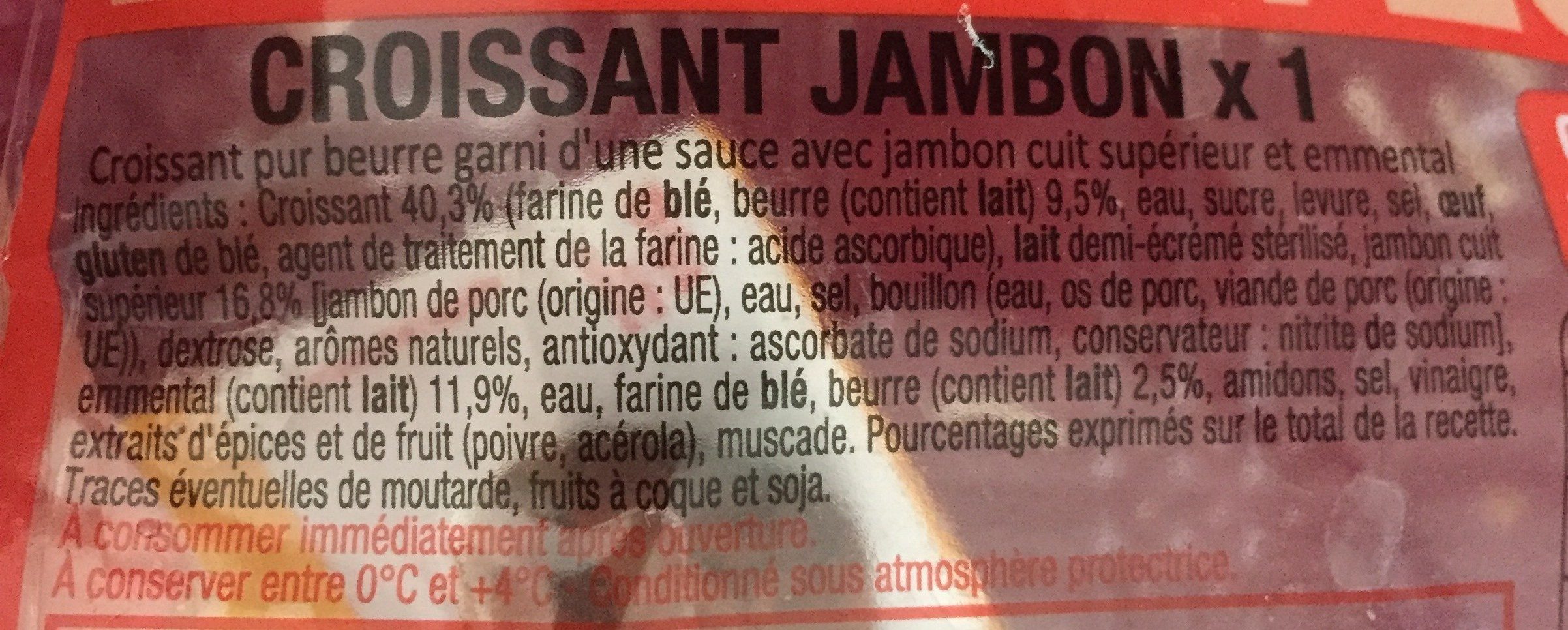 Croissant au jambon - Ingredients - fr