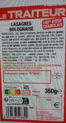 Lasagnes bolognaise - Produkt - fr