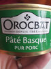 Pate Basque au foie de porc OROCBAT - Product