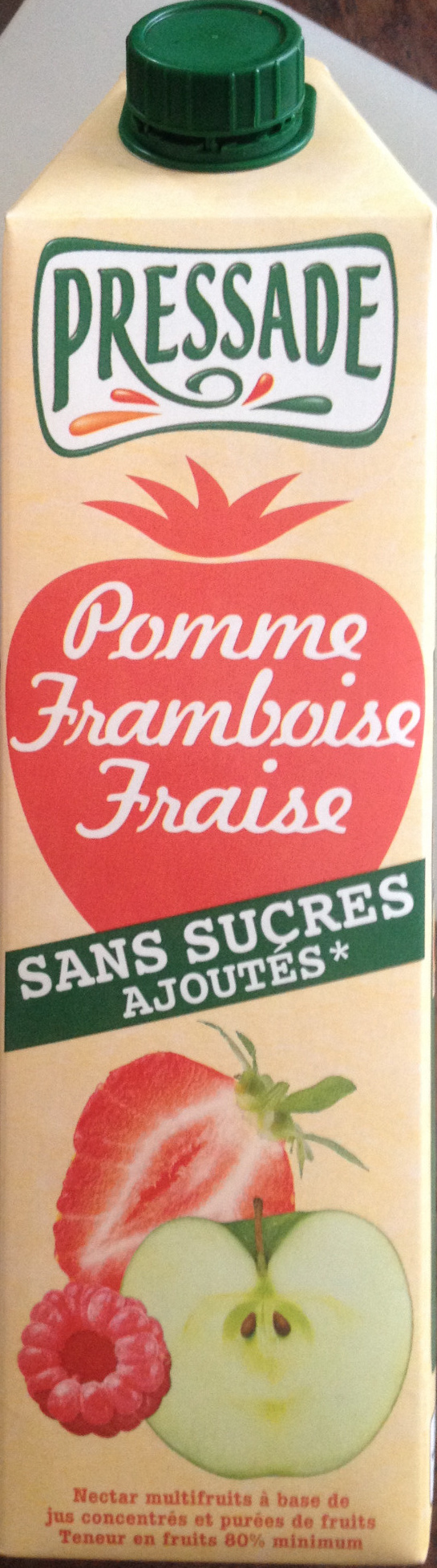 Jus de Pomme Framboise Fraise sans sucres ajoutés - Producte - fr