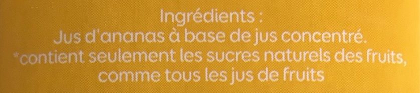 Bon Jour Ananas - Ingredienser - fr