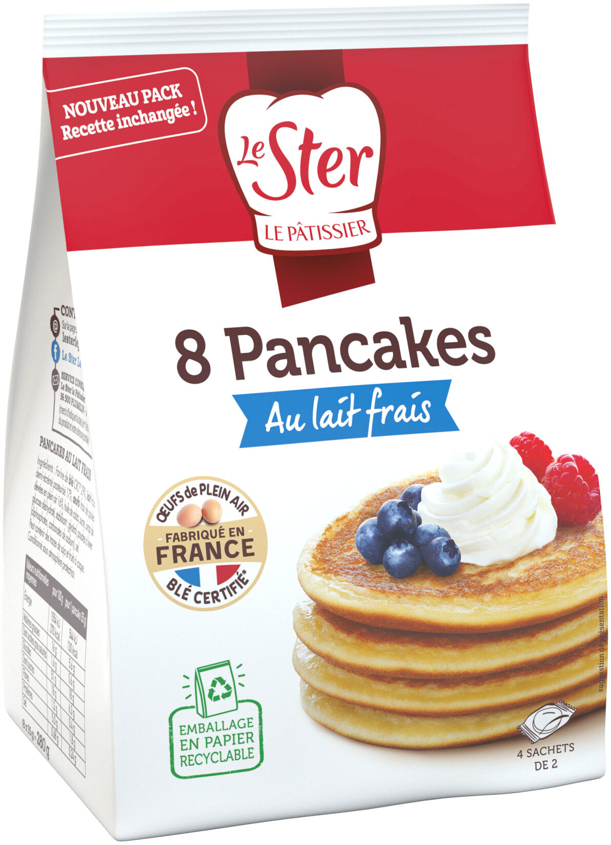 Pancakes au lait frais - Product - fr
