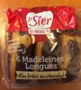 6 madeleines longues marbrées au chocolat - Product