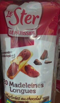 Madeleine longue marbrées chocolat - Product - fr