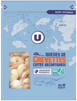Queues de crevettes cuites décortiquées - Product - fr