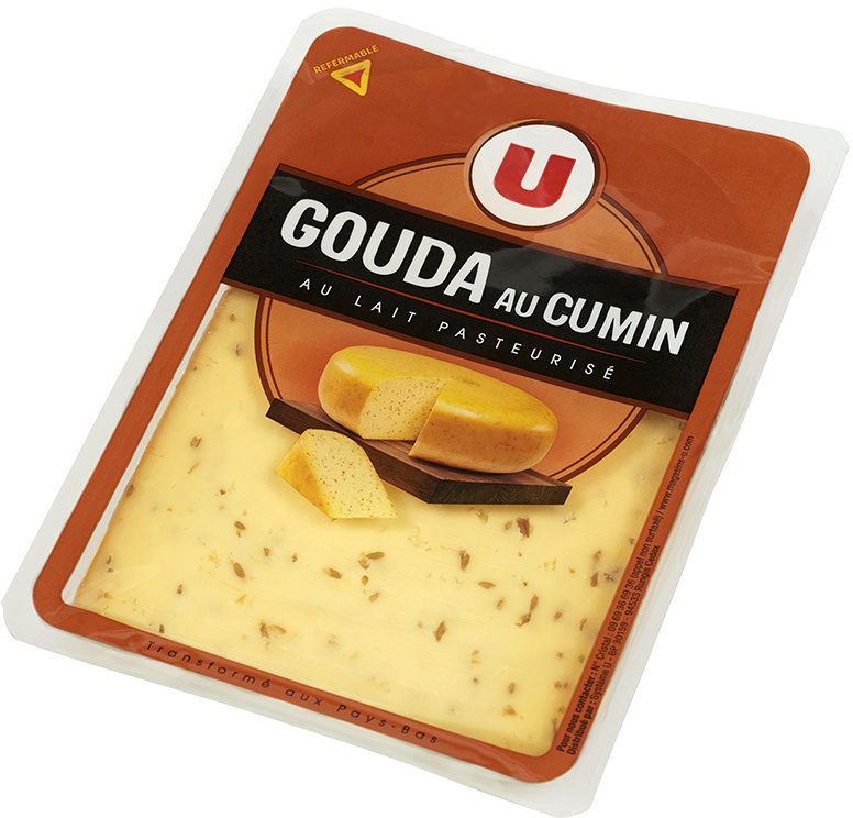 Gouda pasteurisé aux graines de cumin portions 30% de MG - Product - fr