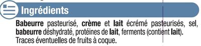 Fromage nature au lait pasteurisé 5% de MG - Ingredients - fr