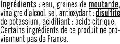 Moutarde de Dijon - Ingredients - fr