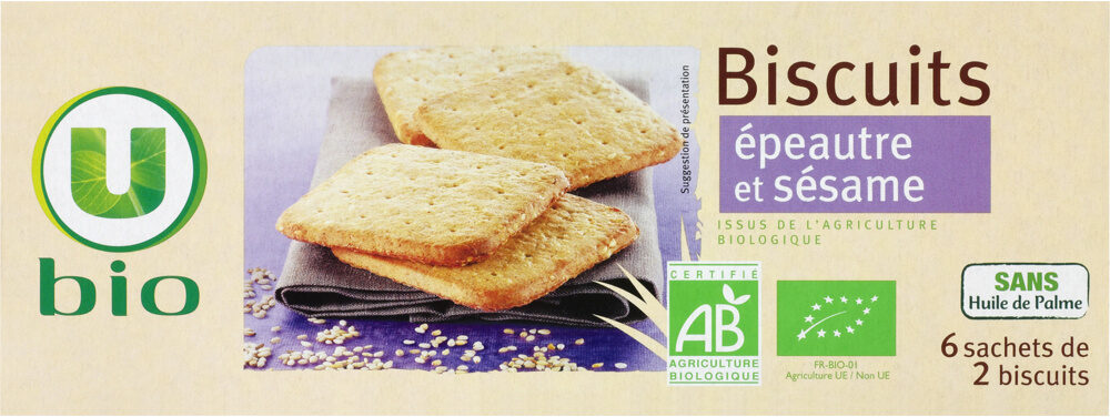 Biscuits épeautre et sésames - Product - fr