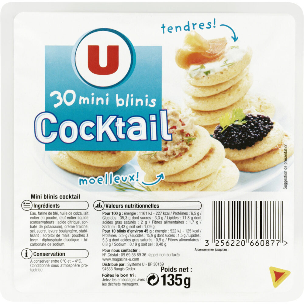 Mini-blinis cocktail - Product - fr