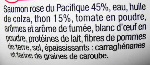 Rillettes de Saumon rose du Pacifique - Ingrediënten - fr