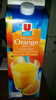 Nectar Orange avec sa pulpe - Produit
