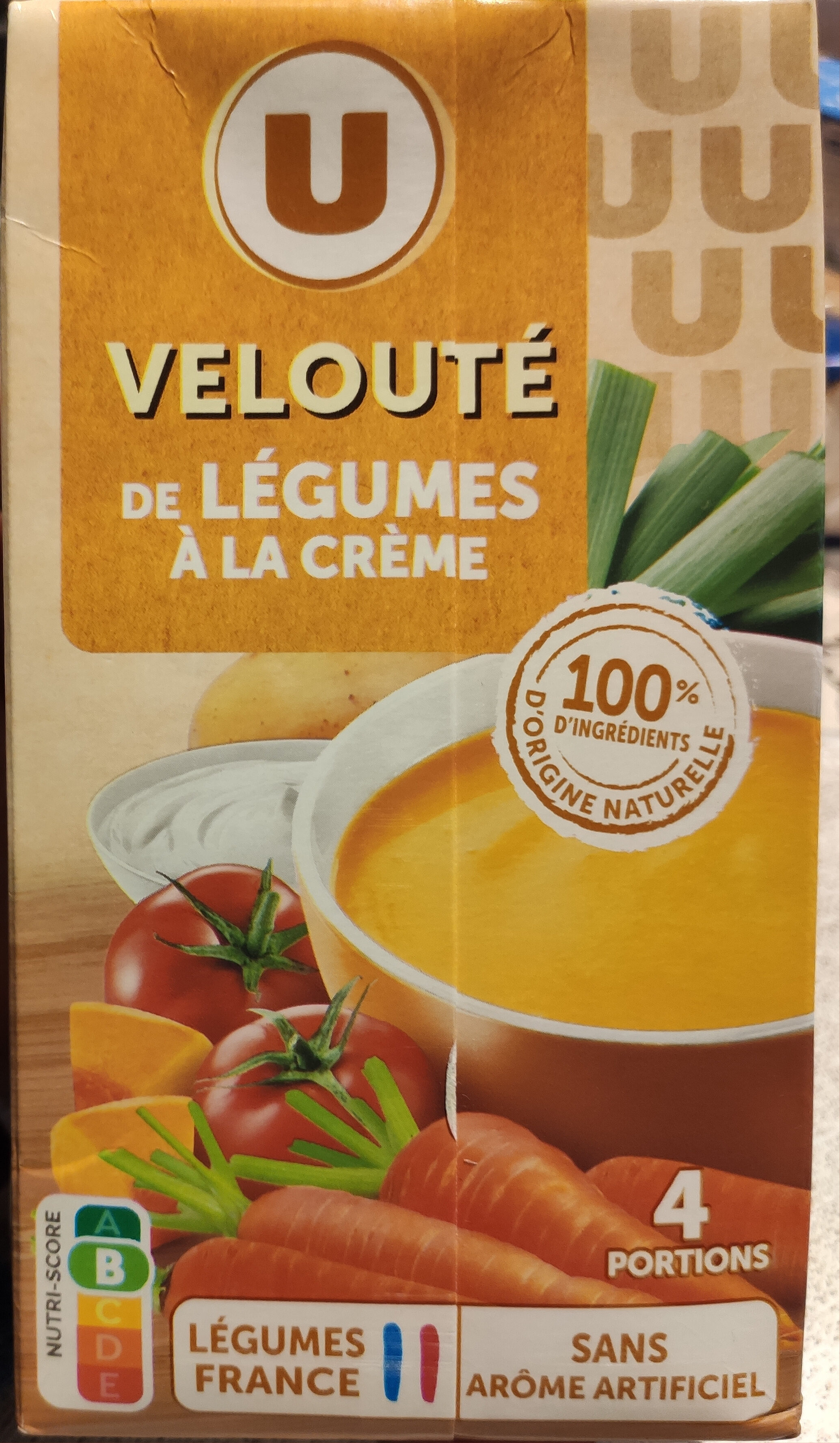 Velouté de légumes à la crème aromatisé - Produit
