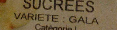 Pomme Gala, calibre 150/180 catégorie 1 - Ingrediënten - fr