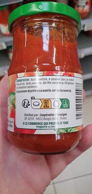 sauce provençale - Recycling instructions and/or packaging information