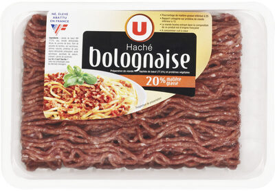 Viande hachée bolognaise, 20% MAT.GR. - Product - fr