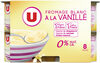Fromage frais saveur vanille 0%MG - Producto