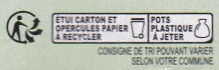 Yaourt aux morceaux de fruits panachés - Recycling instructions and/or packaging information - fr