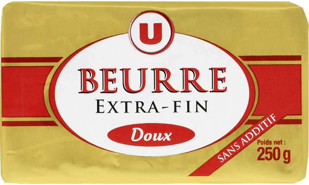 Beurre doux extra fin 82%MG - Produit