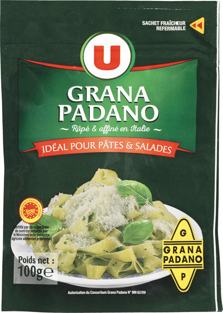 Grana Padano râpé DOP au lait cru 29%mg - Product - fr