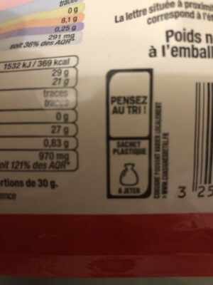 Fromage pasteurisé Emmental français râpé 29%MG - Recycling instructions and/or packaging information - fr
