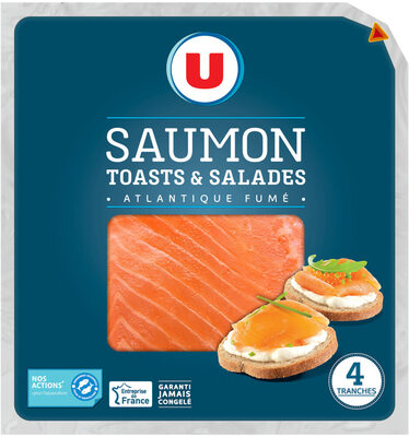 Saumon fumé Atlantique Norvège Toasts et salades - Product - fr