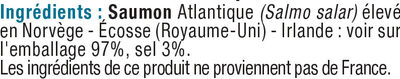 Lardons de saumon fumé d'Atlantique - Ingredients - fr