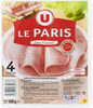 Jambon de Paris découenné et dégraissé Viande de porc Française - Product