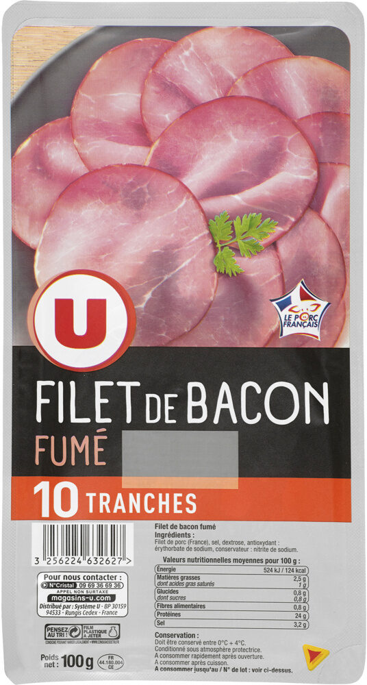 Filet de Bacon fumé - Produit