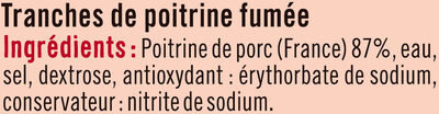 Poitrine fumée - Ingredients - fr