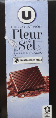 Tablette dégustation chocolat noir 60% de cacao et fleur de sel - Produit