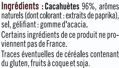 Cacahuètes Grillées à Sec - Ingredients - fr