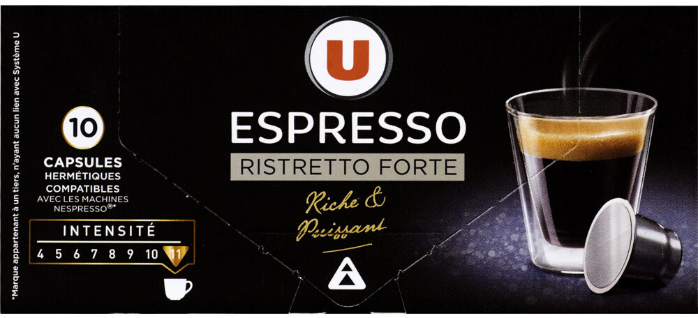 Café torréfié et moulu espresso ristretto forte - Product - fr