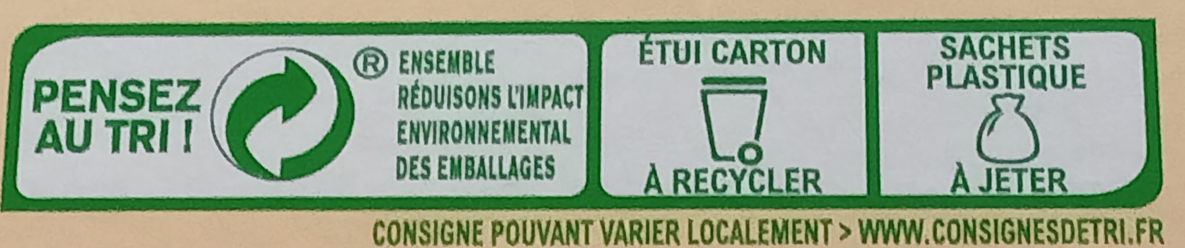 Goûters fourrés au chocolat noir - Recycling instructions and/or packaging information - fr