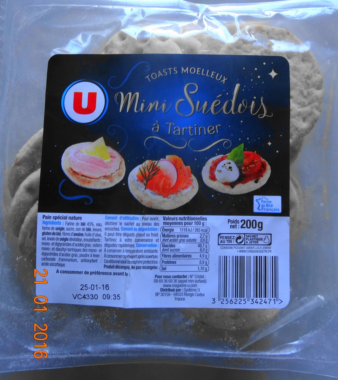 Mini Suédois, toast moelleux à tartiner - Product - fr