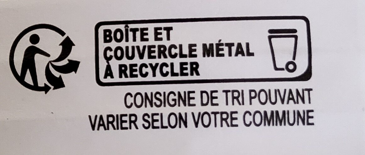 Ravioli pur boeuf - Recyclinginstructies en / of verpakkingsinformatie - fr