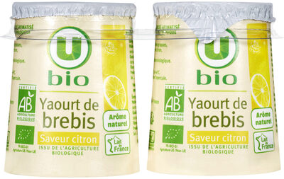Yaourt au lait de brebis saveur citron - Product - fr